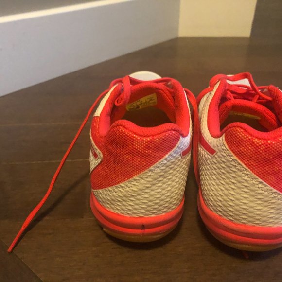 Asics Court Shoes, White & Laser Pink - Picture 4 of 11